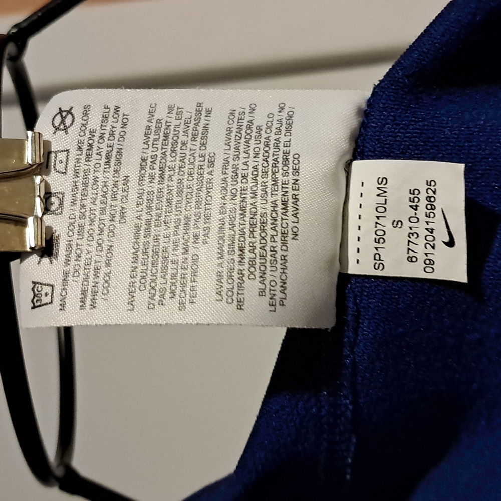 Nike Blue and Gray Performance Hoodie - Picture 8 of 8